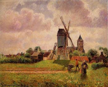 卡米耶 畢沙羅 The Knocke Windmill, Belgium 卡米耶 畢沙羅 The Knocke Windmill, Belgium